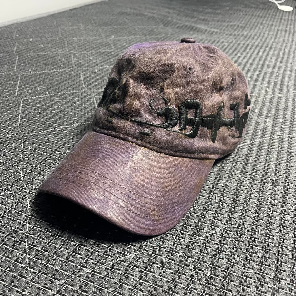 P.L.N. 오일스킨 캡 퍼플 상품이미지1