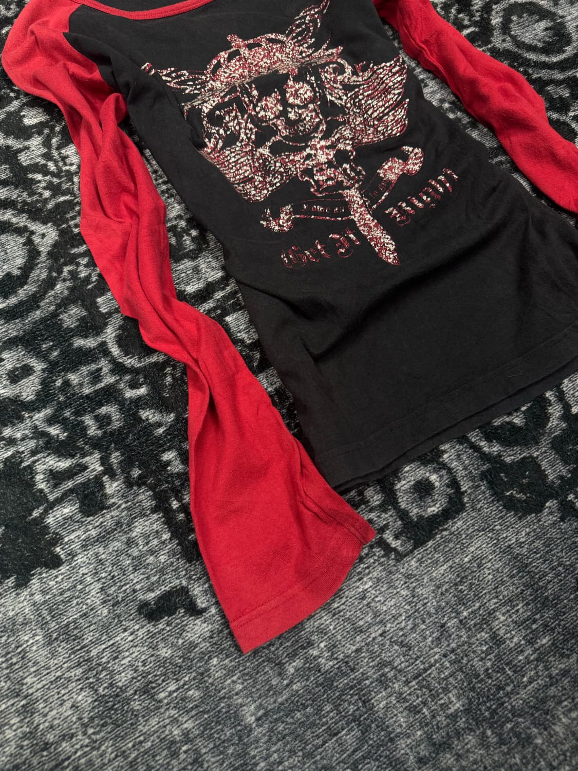 Spinash 00s y2k printing cut sew 상품이미지4