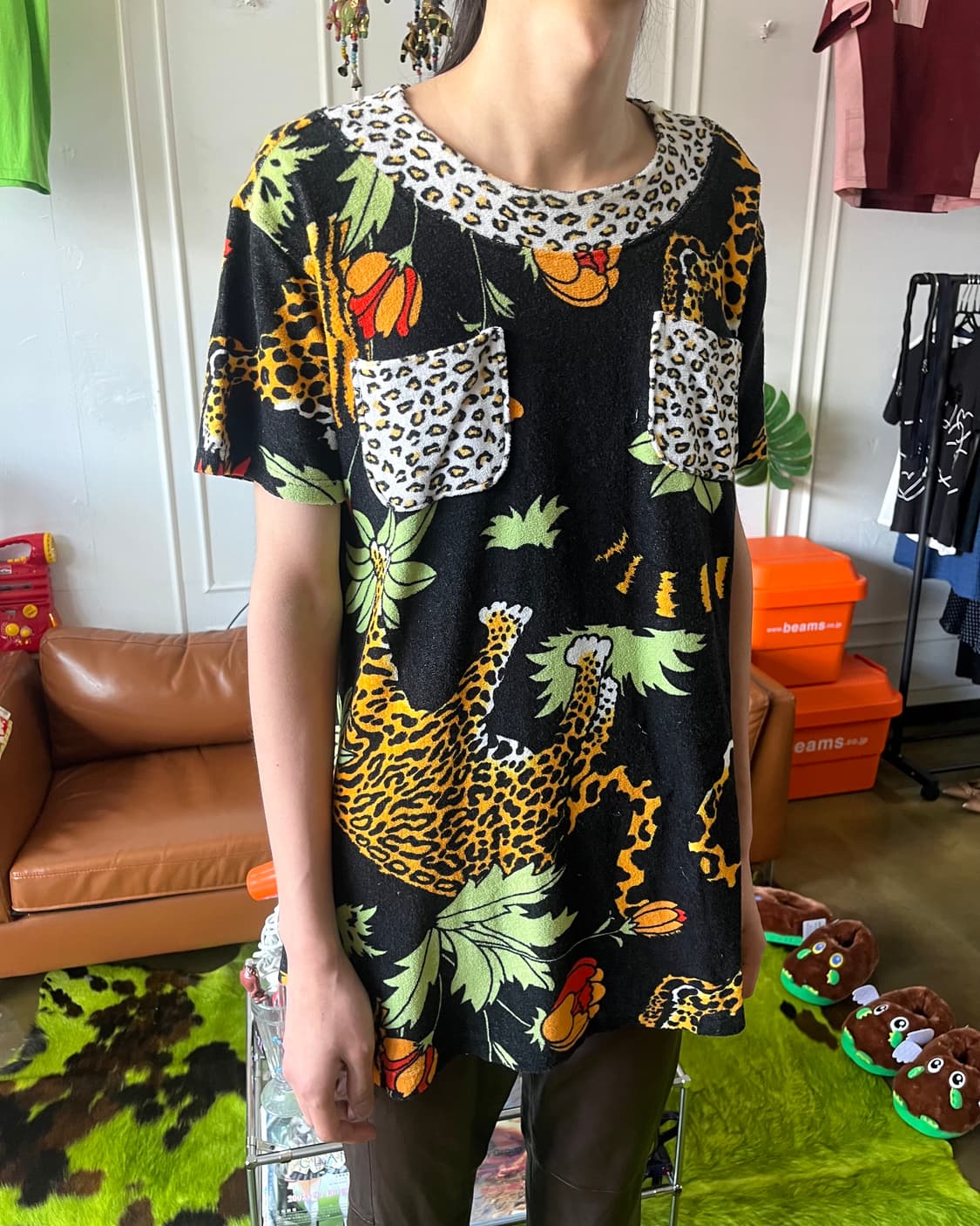 ~90s INVOICE Japanese Leopard 1/2 Top 상품이미지2
