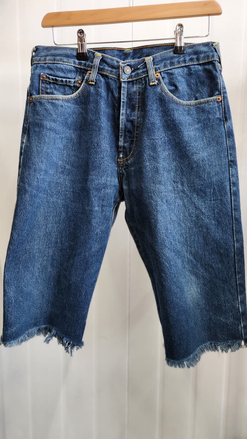 EVISU JAPAN VINTAGE 자수로고  데님 반바지 32사이즈 상품이미지1