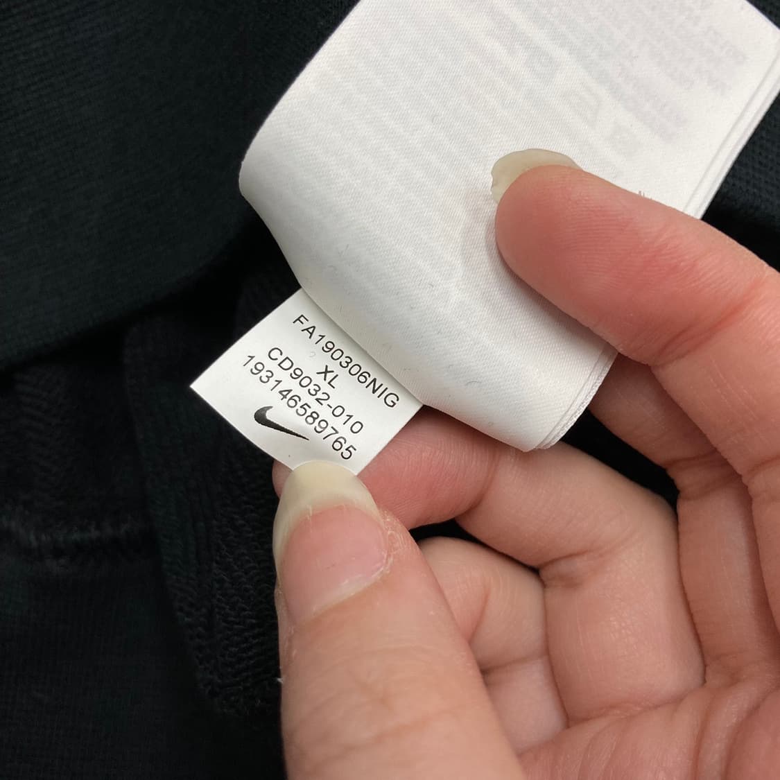 Nike 나이키 신형 멀티 스우시 사이드라인 블랙 스웻 상품이미지9