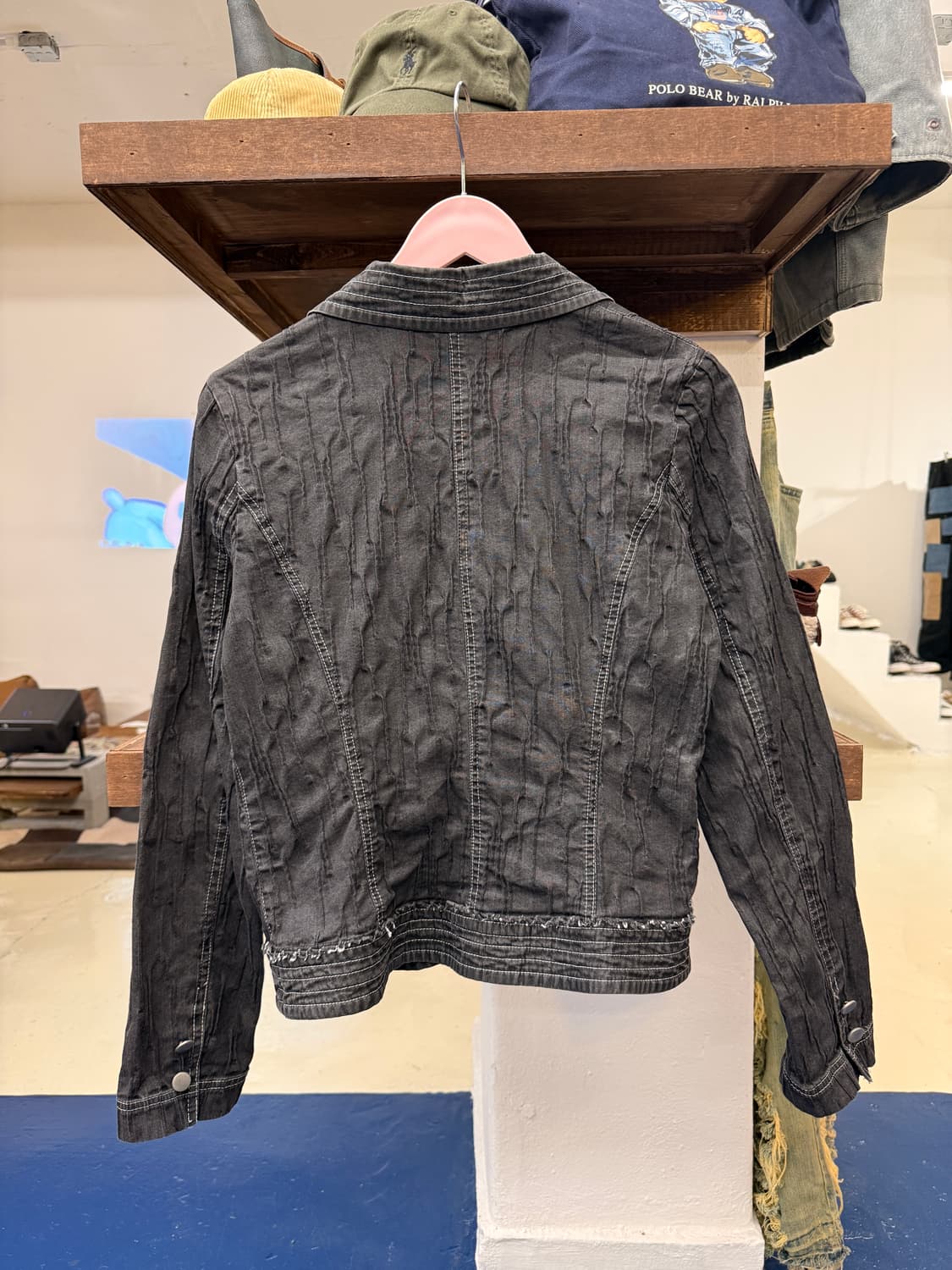 Japan made 스티치 텍스처 자켓 상품이미지4