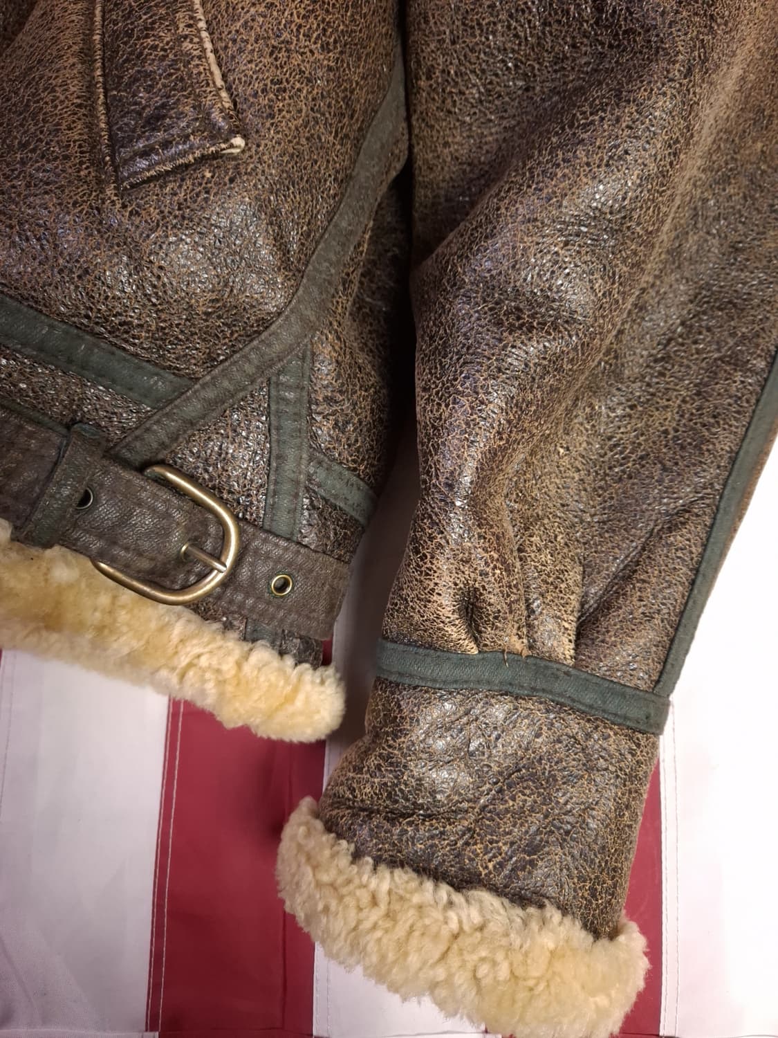 90's 미공군 B-3 TYPE 리얼레더 항공폭격기 무스탕 상품이미지7