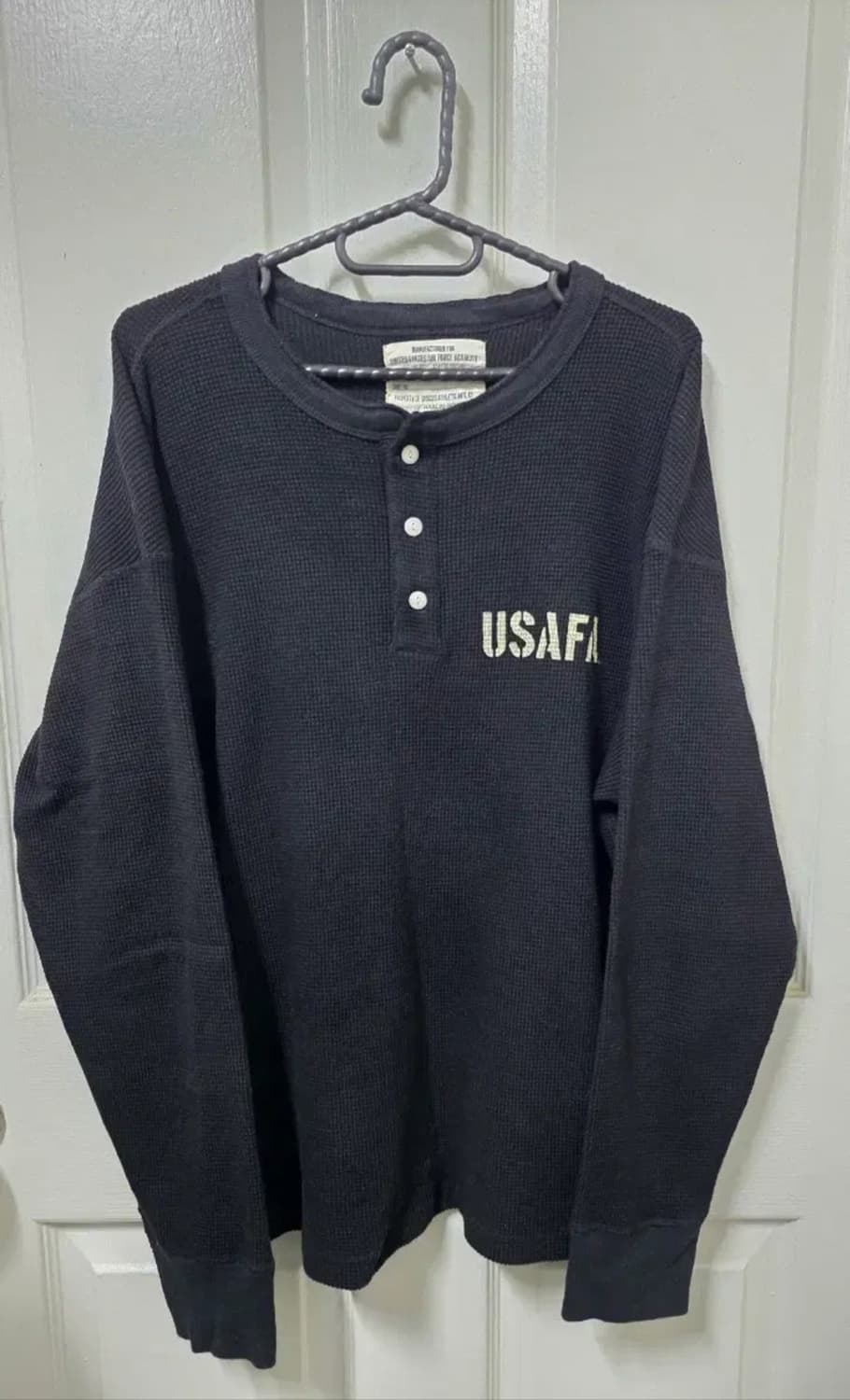 디스커스애슬레틱 USAFA 와플 헨리넥 긴팔티 L 상품이미지1