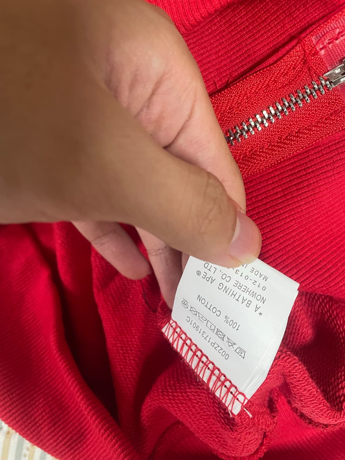 베이프 레드 샤크 후드집업 m xl 상품이미지5