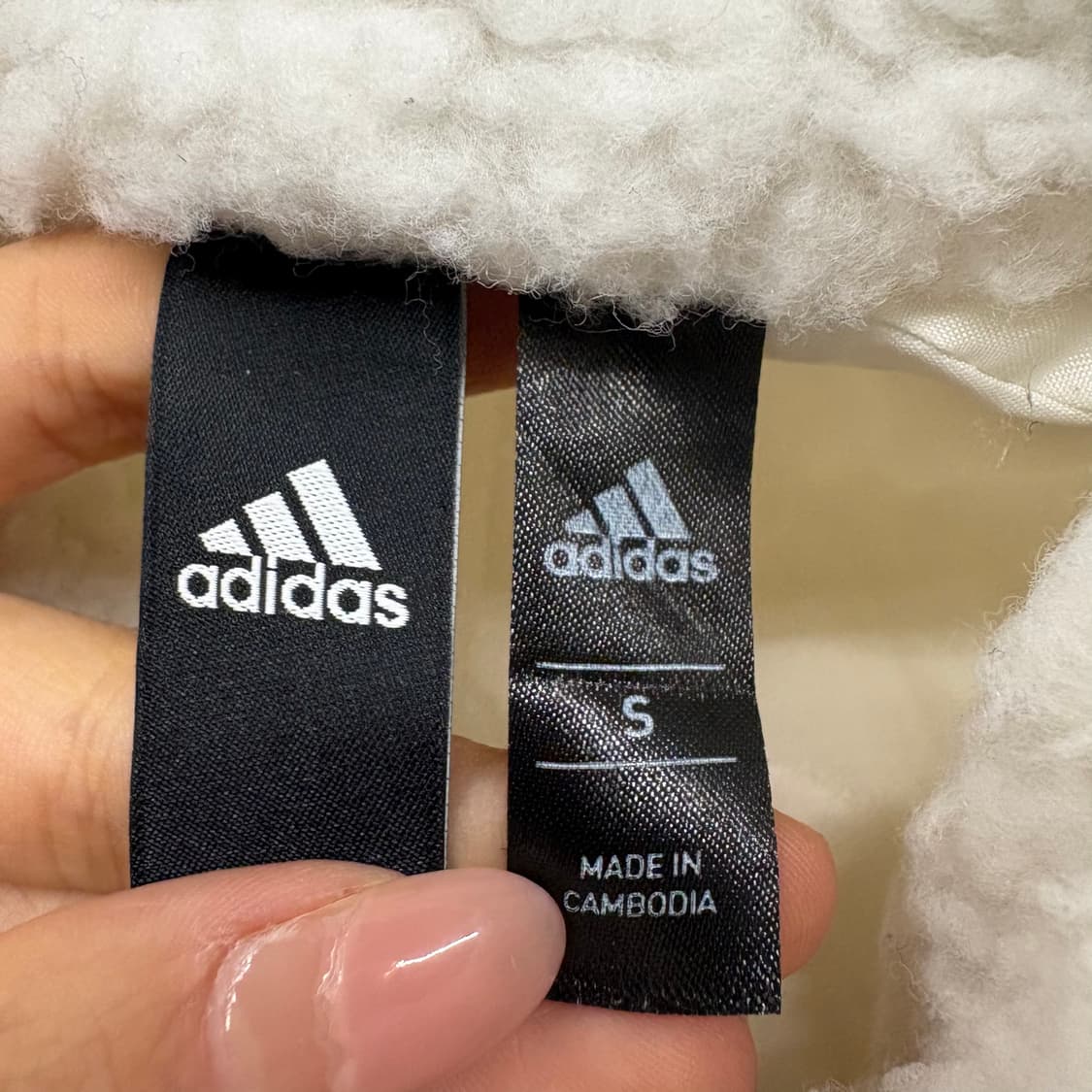 [정품/S,90] 아디다스 S2S 보아 뽀글이 플리스 자켓 b17 상품이미지5