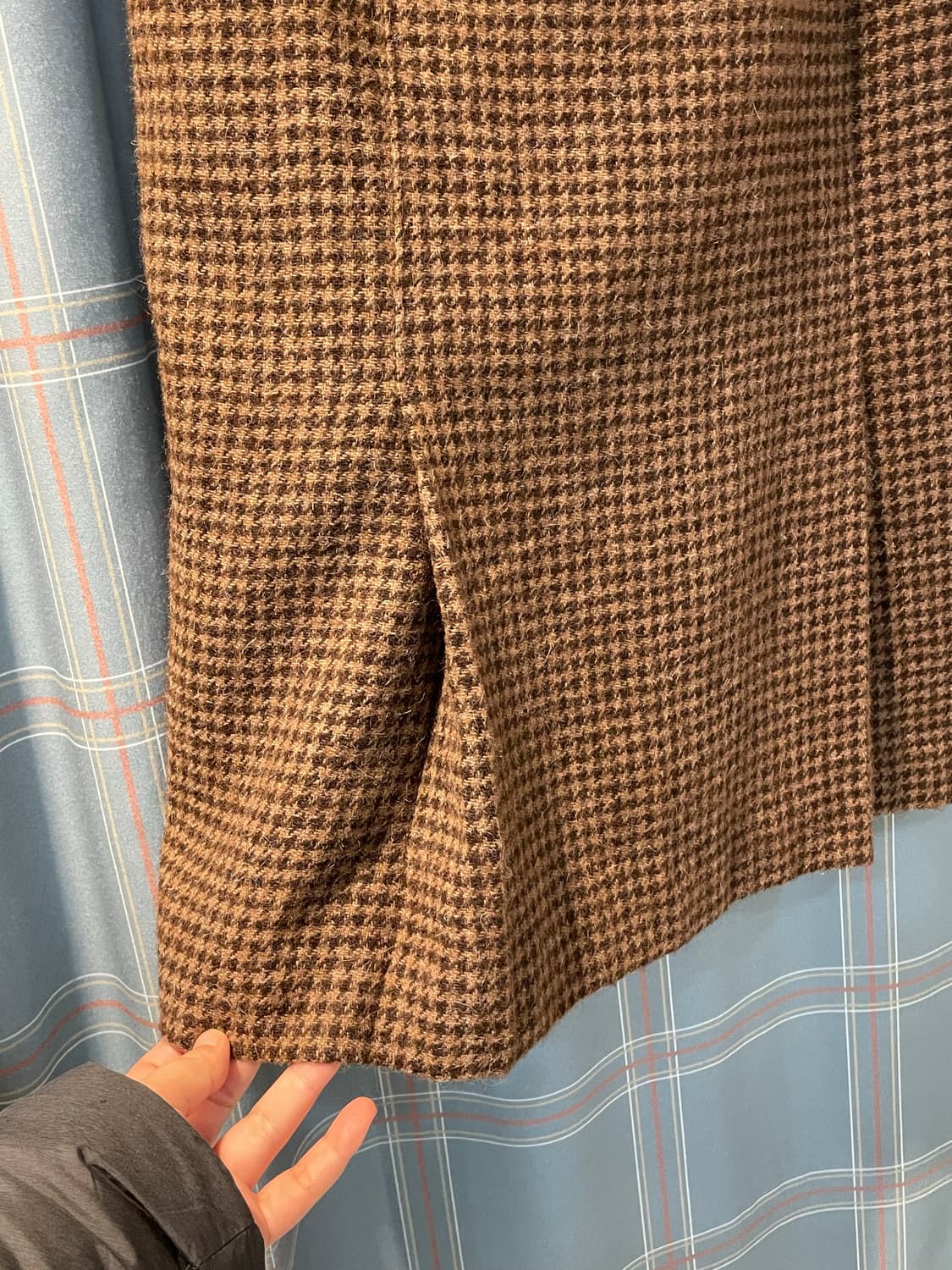 일본빈티지 체크 주머니스커트 상품이미지3