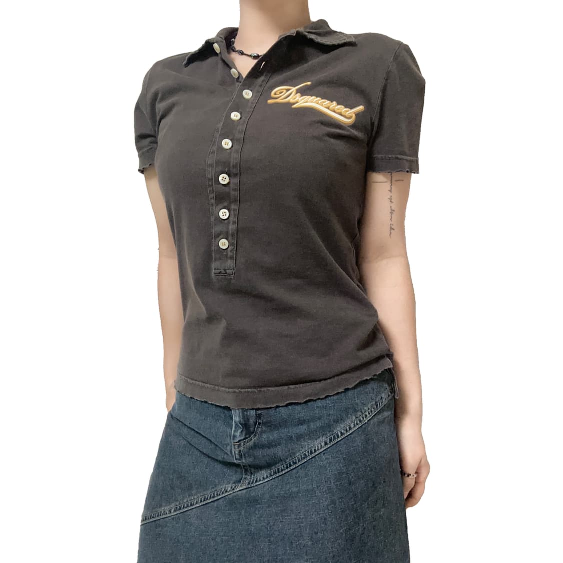 Brown short-sleeved t-shirt 상품이미지3