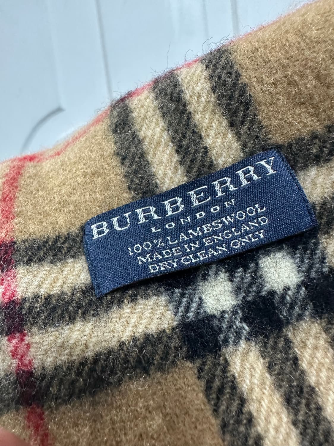 버버리 램스울 체크 머플러 상품이미지3