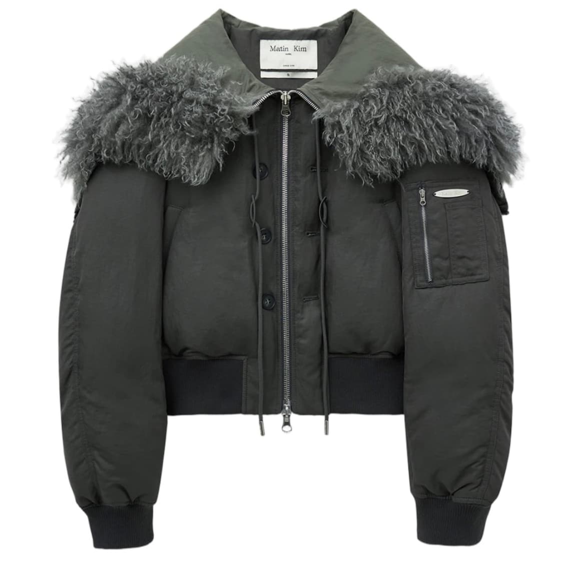 Matin Kim Fur Hoody Bomber Down Jumper 상품이미지1