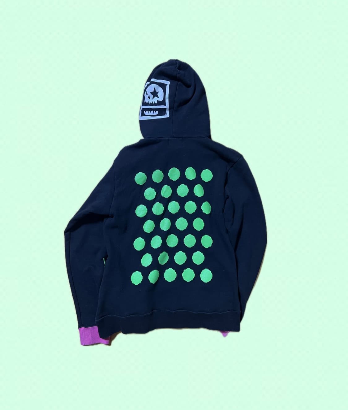 이모 펑크 씬키드 네온 후드집업 상품이미지2