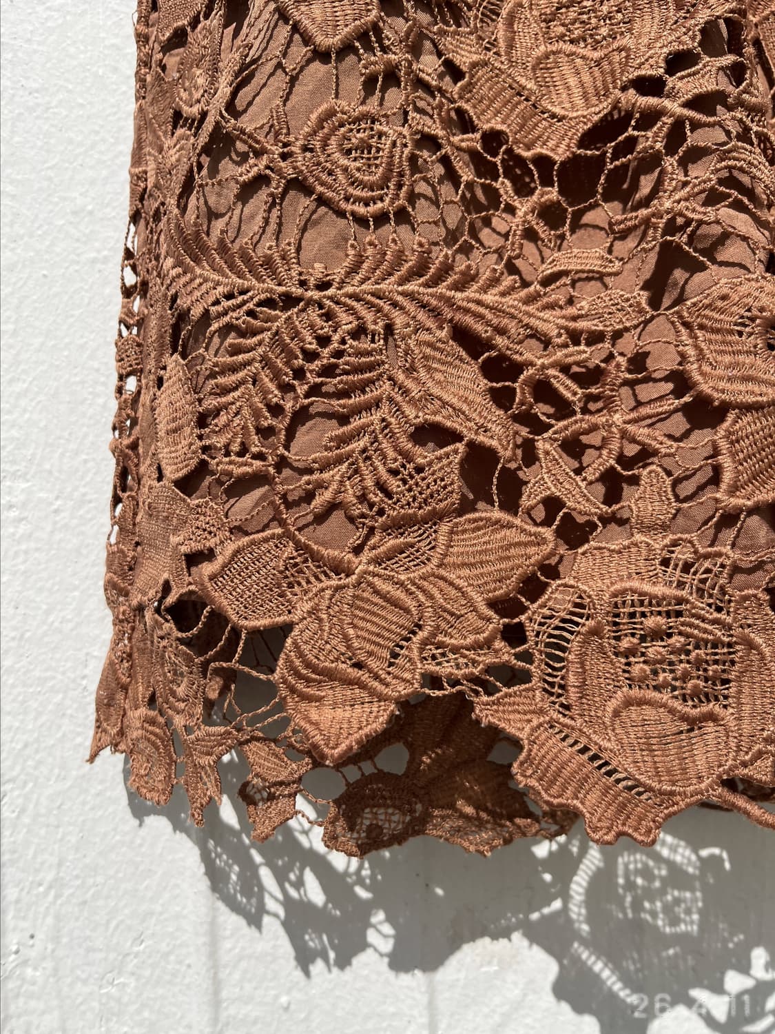 Brown Flower Skirt 브라운 플라워 스커트 상품이미지2