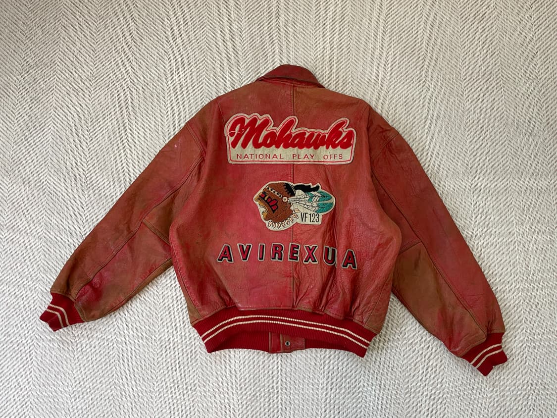 8~90s 아비렉스 usa  레더 바시티 자켓 J03914 상품이미지1