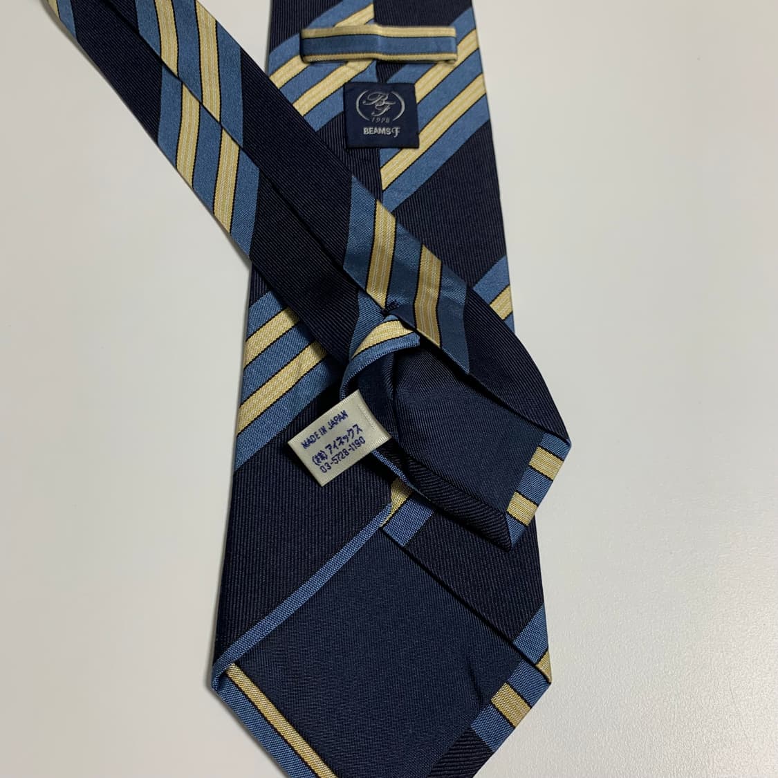 빔즈에프 스트라이프 명품넥타이 100실크 클래식룩 코디 A+등급 상품이미지7