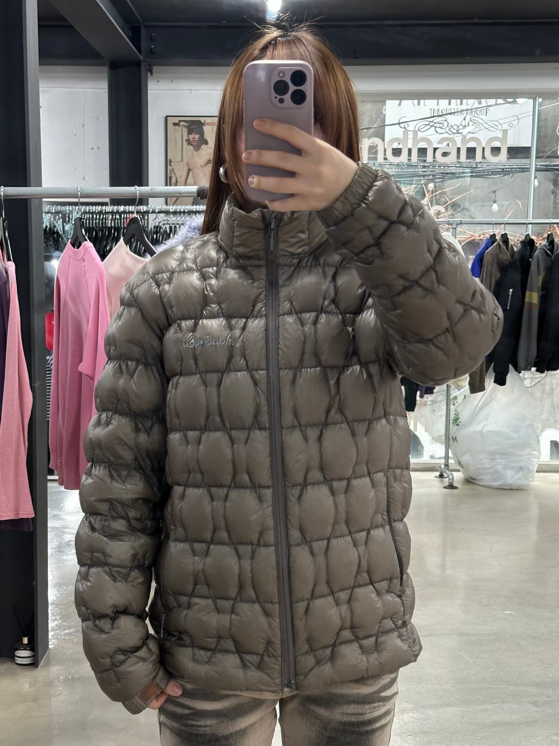 몽벨 1000그리드 필파워 구스다운 패딩 상품이미지1