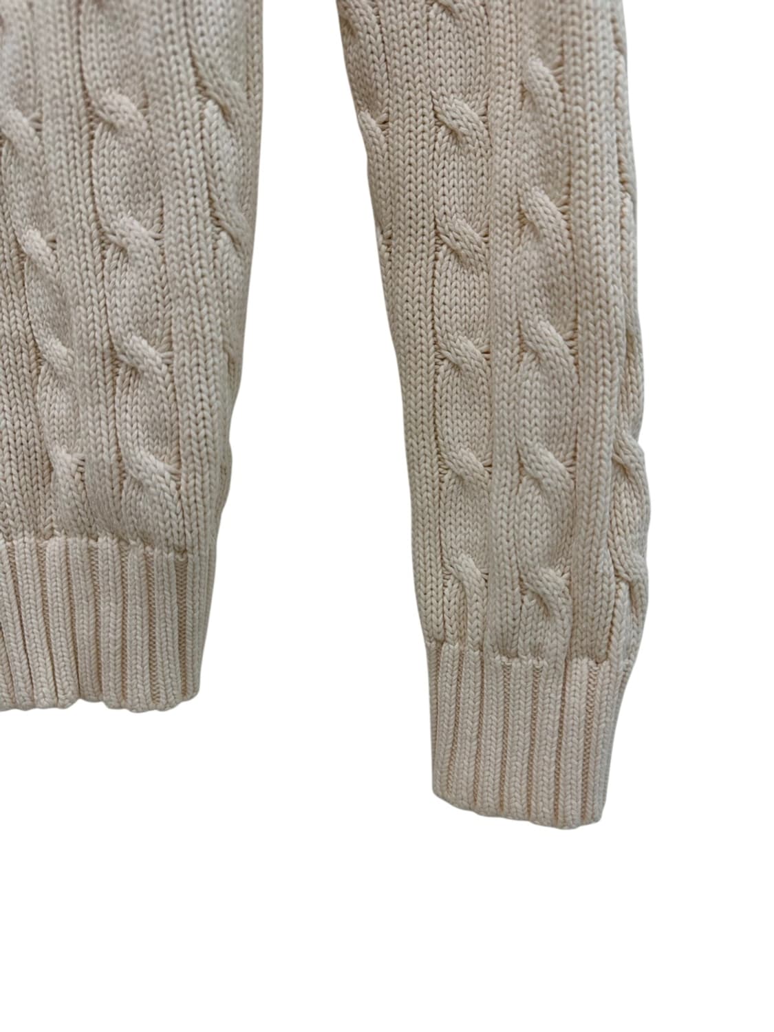 폴로 케이블 꽈배기 가디건 아이보리 (XS) 상품이미지7