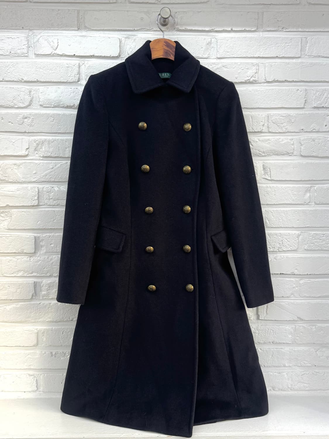 로렌 랄프로렌 네이비 더블버튼 롱코트 상품이미지1