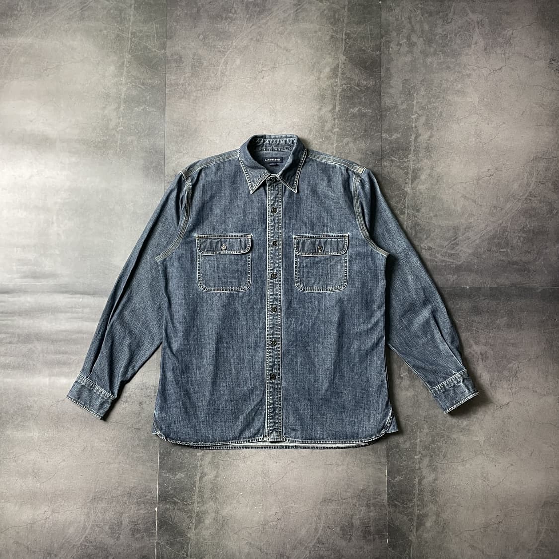 LANDS' END 빈티지 코튼 데님 셔츠 A00629 상품이미지1