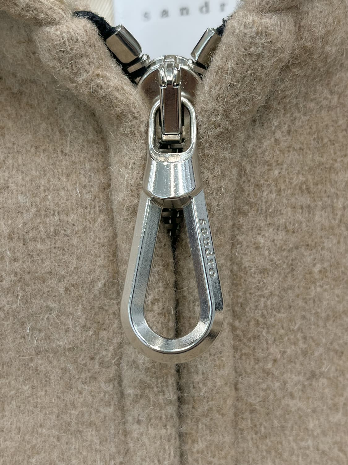 산드로 울 후디드 집 코트 상품이미지5