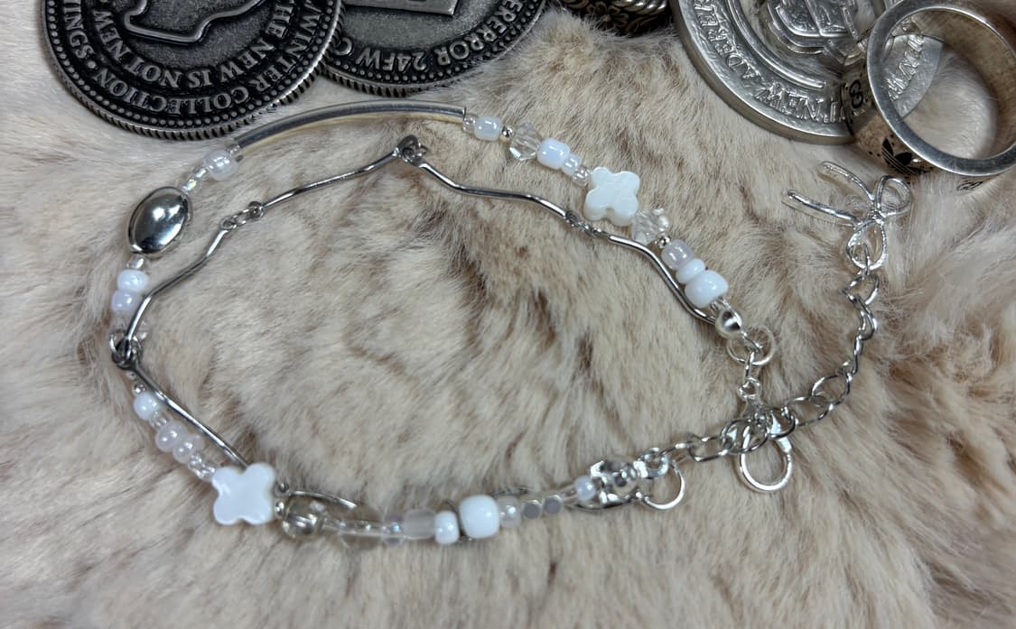 [W] 핸드메이드 비즈 팔찌 Wedding 024 상품이미지6