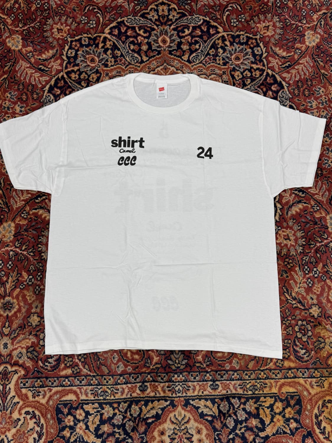 (XL) 카멜 헤인즈 camel hanes 화이트 티셔츠 새상품 상품이미지1