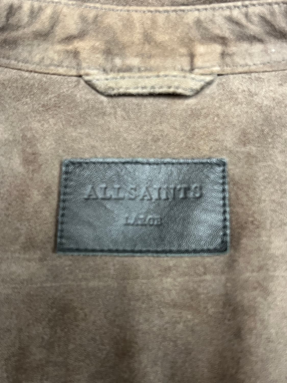 [L] 올세인츠 리얼 스웨이드 셔츠 자켓 브라운 상품이미지5