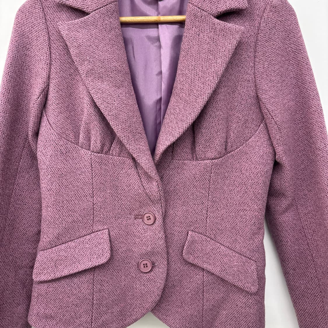 질스튜어트 퍼플 트위드 여성 자켓 여m 상품이미지2