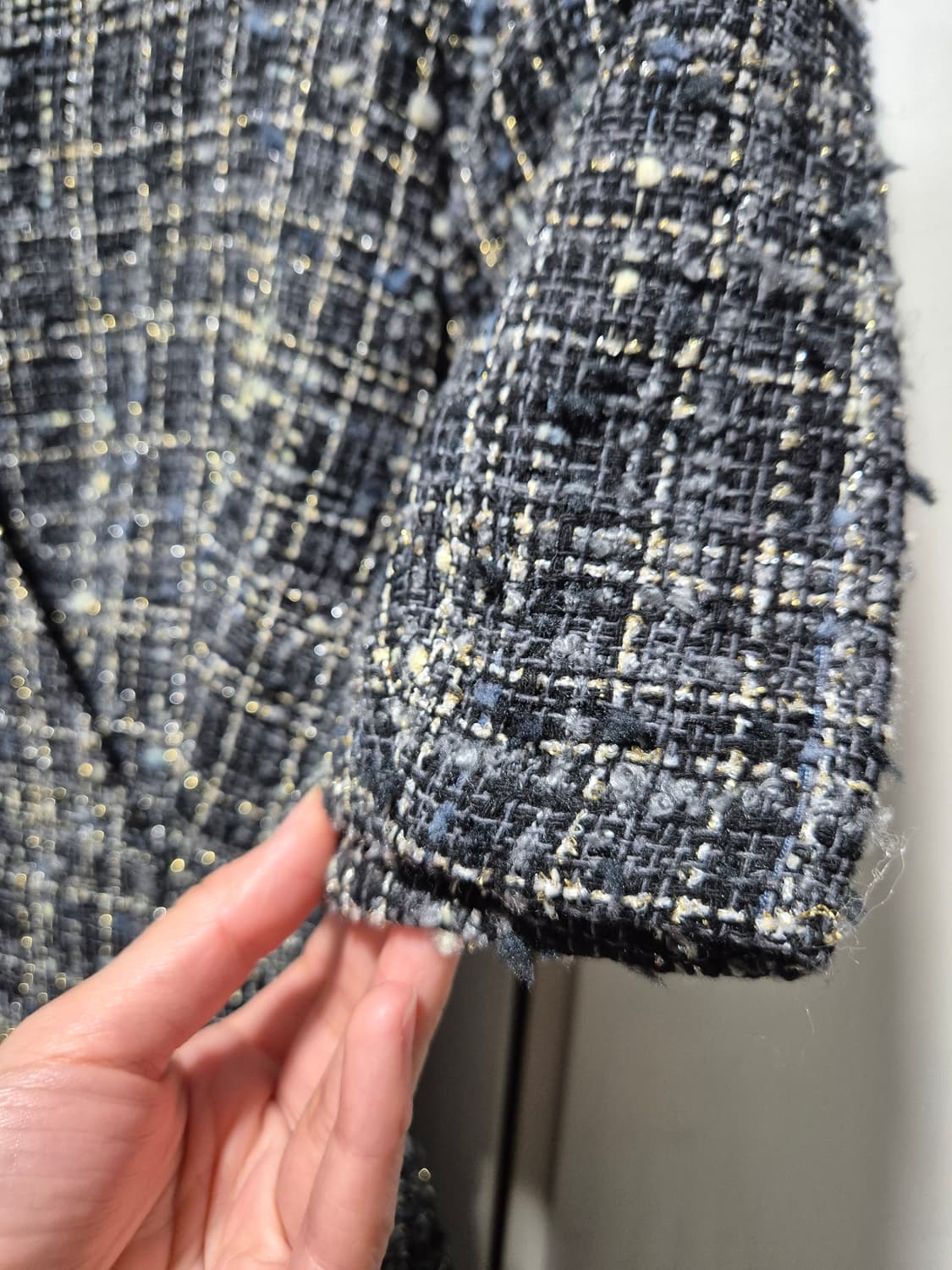 (세일)(새상품)NAIN 트위드 반팔 미니 원피스 상품이미지7