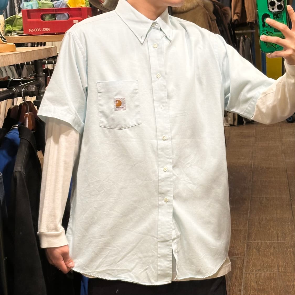 [HI] 칼하트 반팔셔츠 스카이블루 상품이미지4