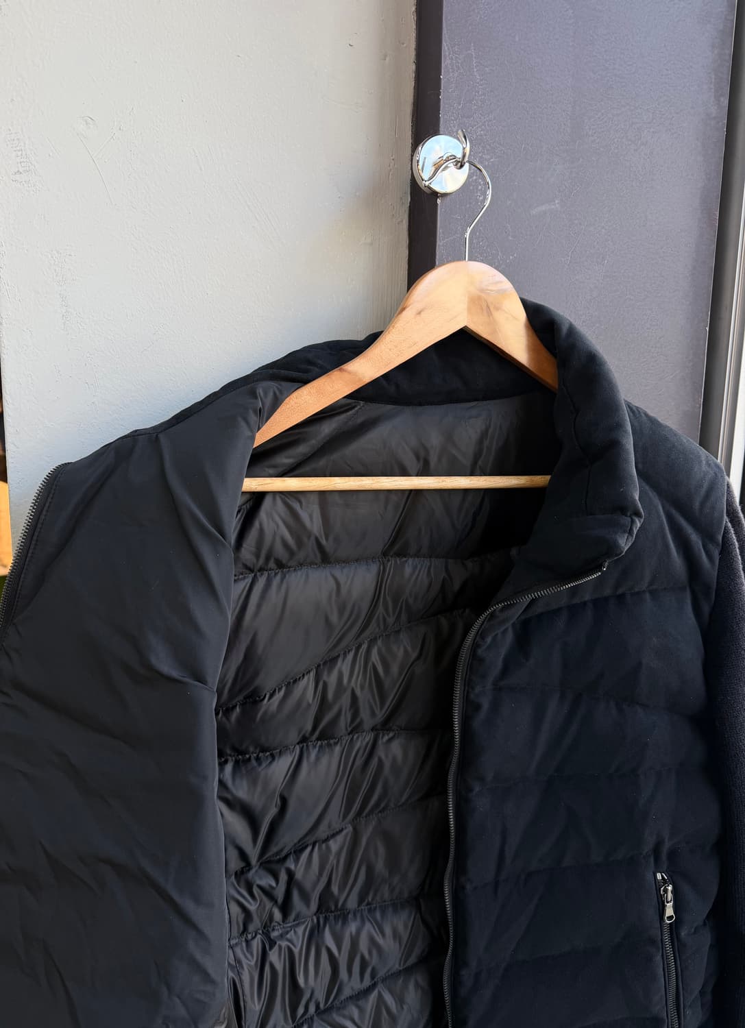 105/ 타임옴므 19FW 스웨이드 구스 니트패딩 상품이미지5