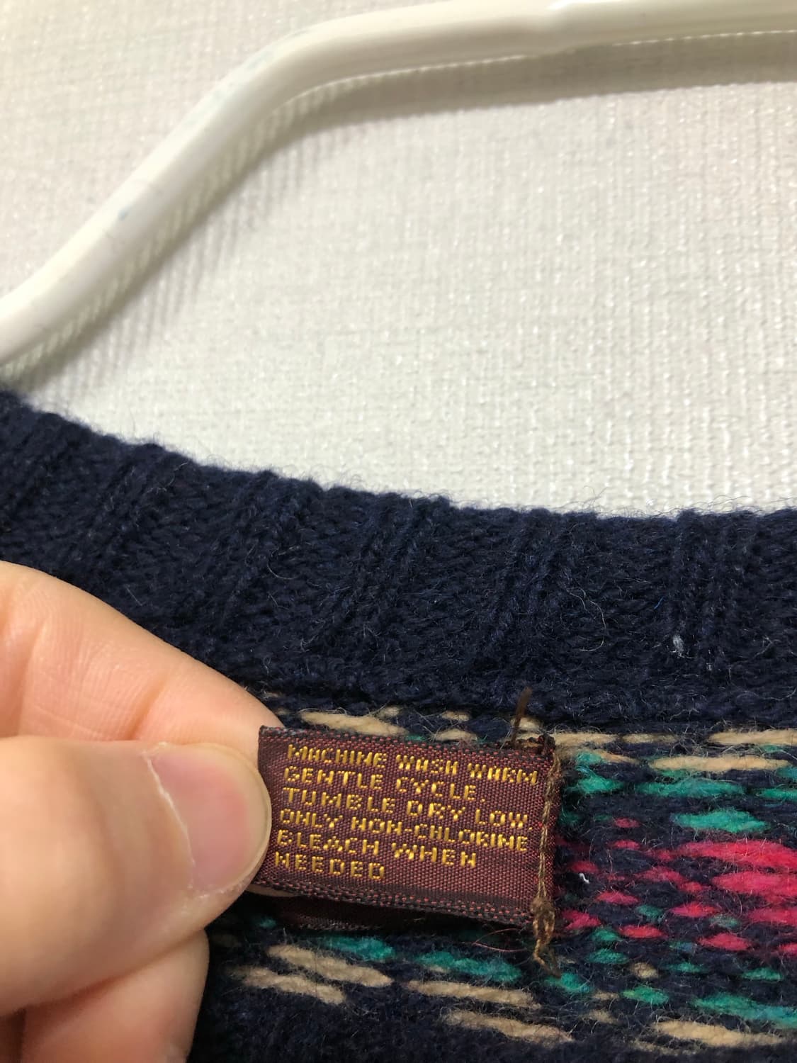 미국 usa) Saddlebred 울혼방 페어아일 에스닉패턴 니트 스웨터 상품이미지10