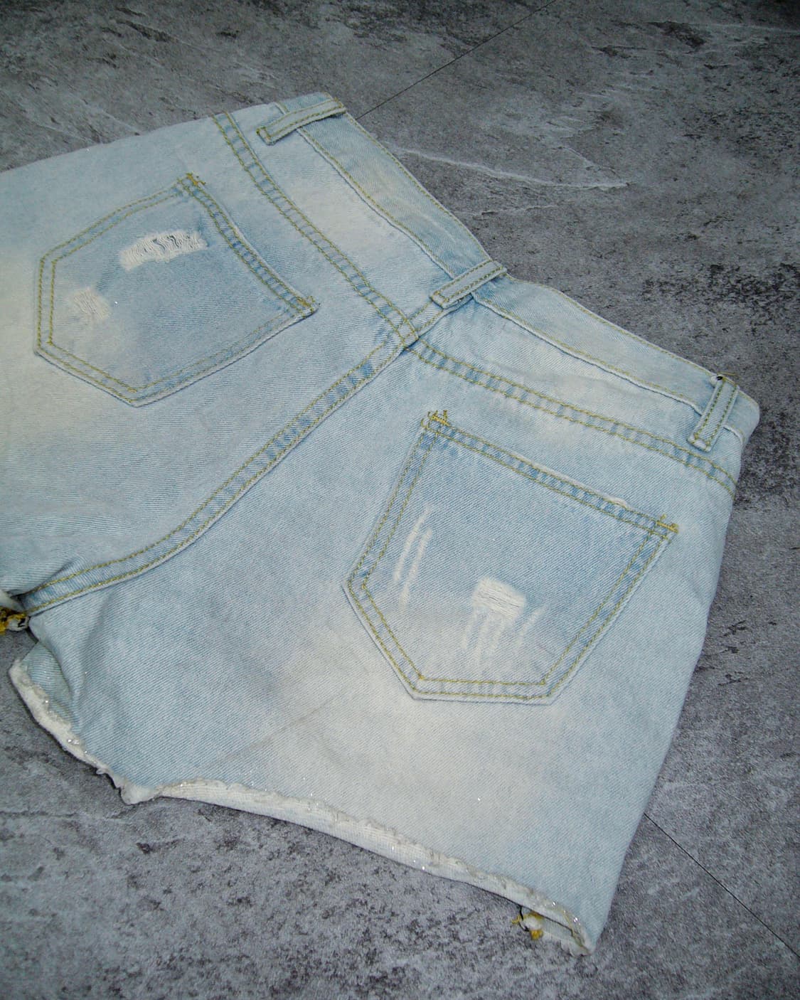 YIXIANMEI Short Denim 상품이미지4