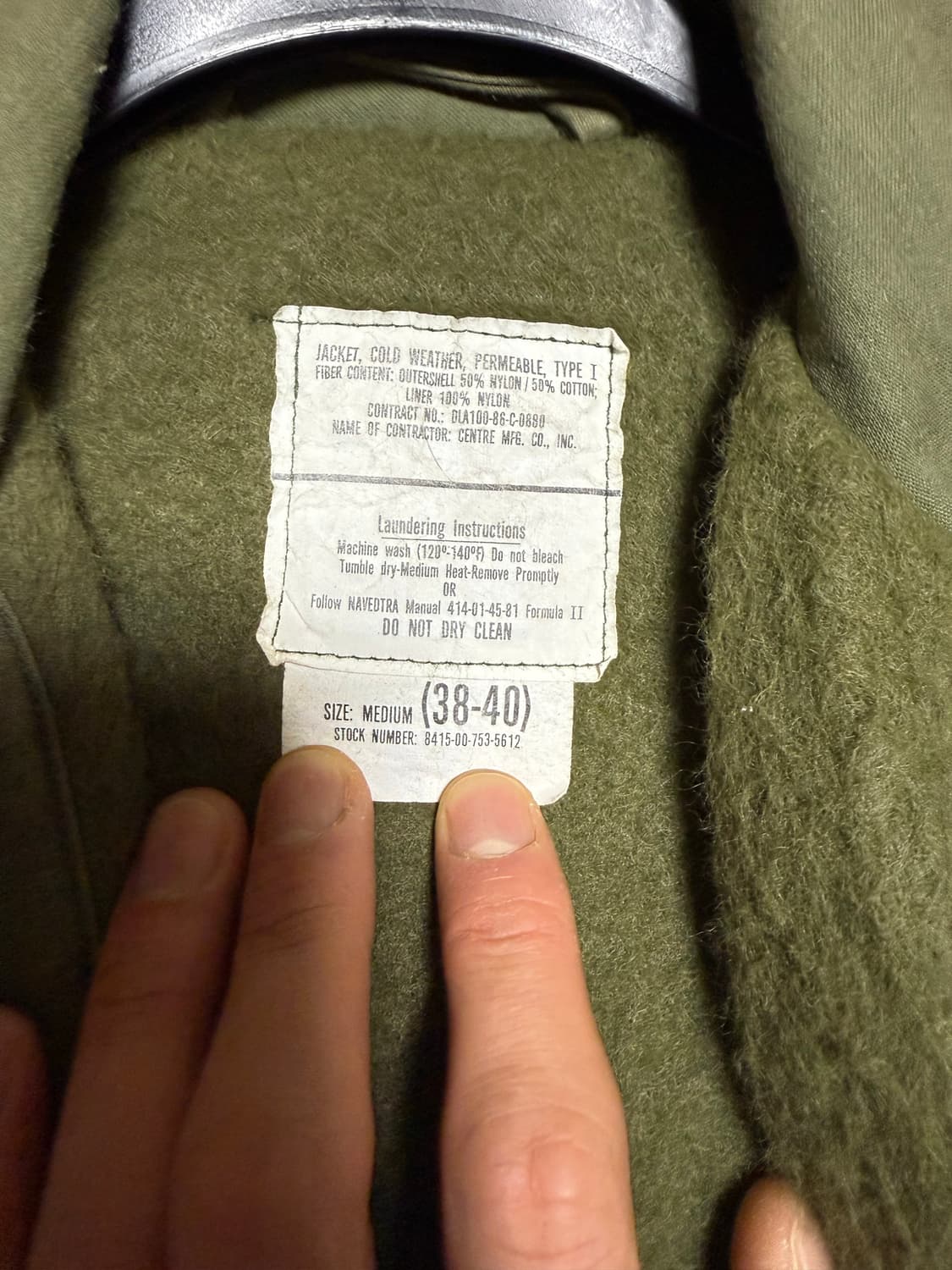 오리지널 미해군 A-2 덱자켓 M 상품이미지2