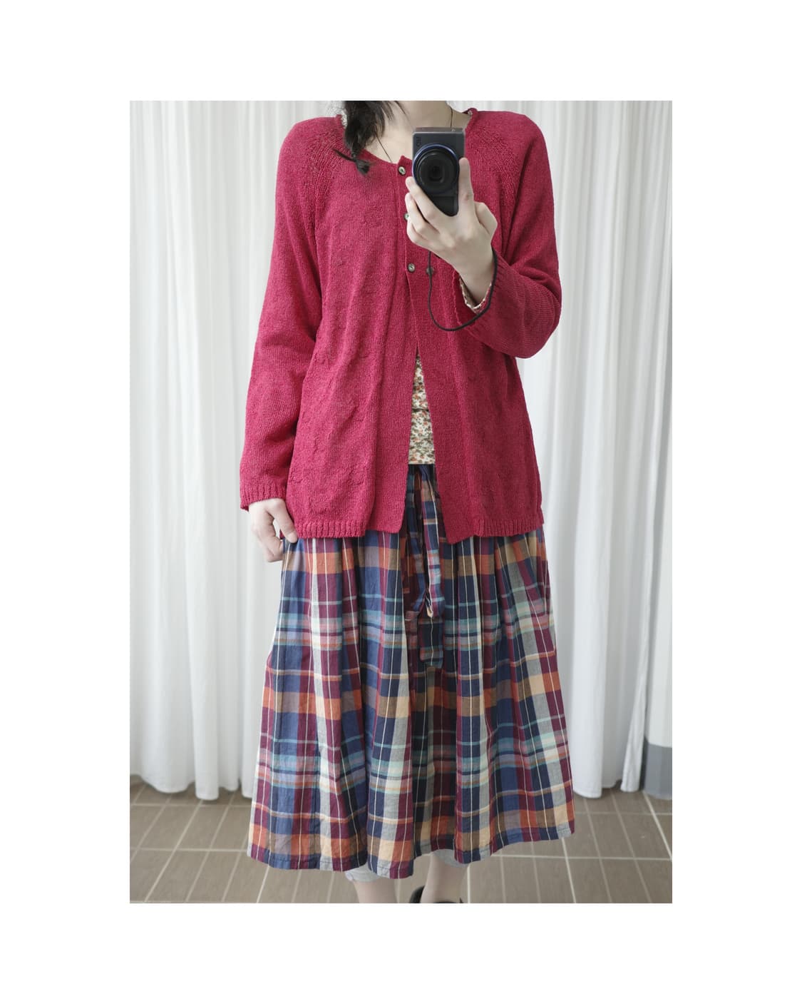 Urban research check skirt 상품이미지6