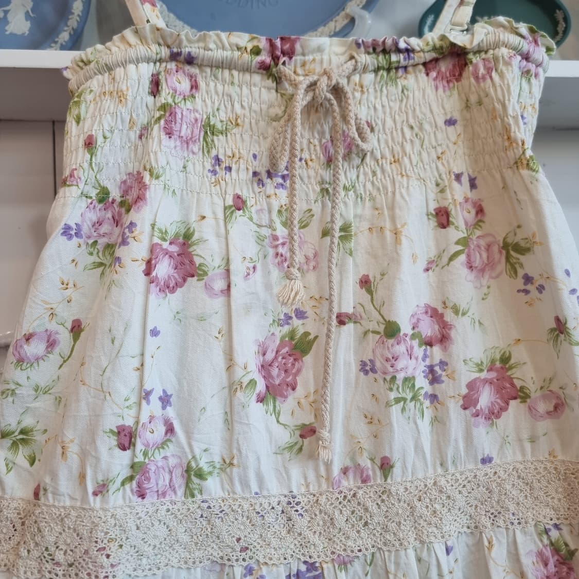 로맨틱 플라워 레이스 캉캉 맥시 원피스 상품이미지2