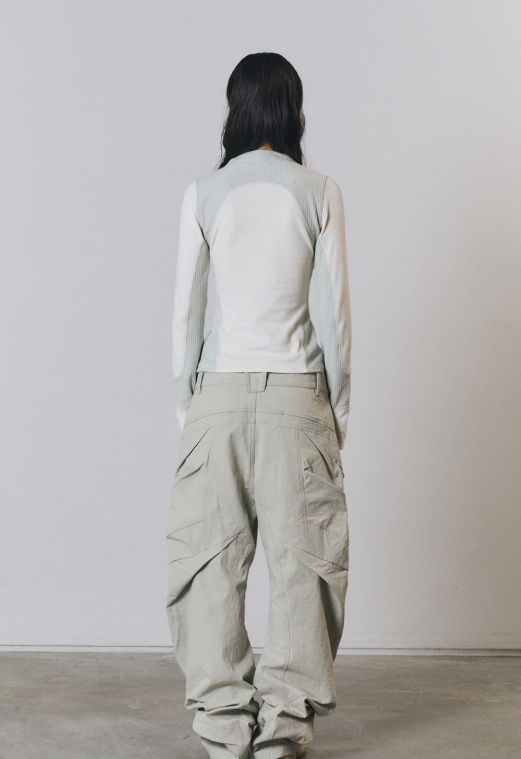 Paneled Knit Top  상품이미지2