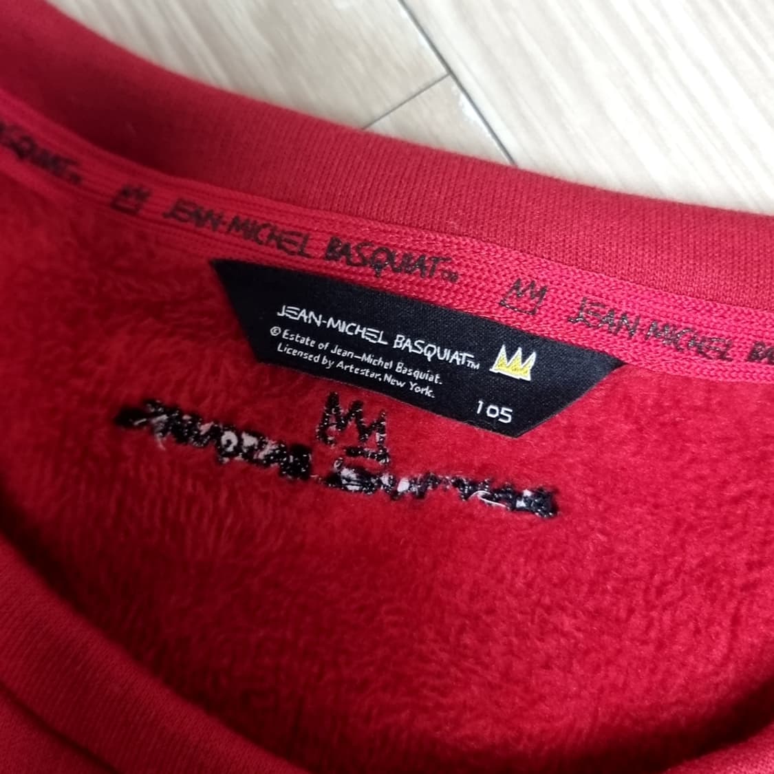 장미숼 *막스로취 콜라보 레드 드럼 프린팅 맨투맨(105) 상품이미지4