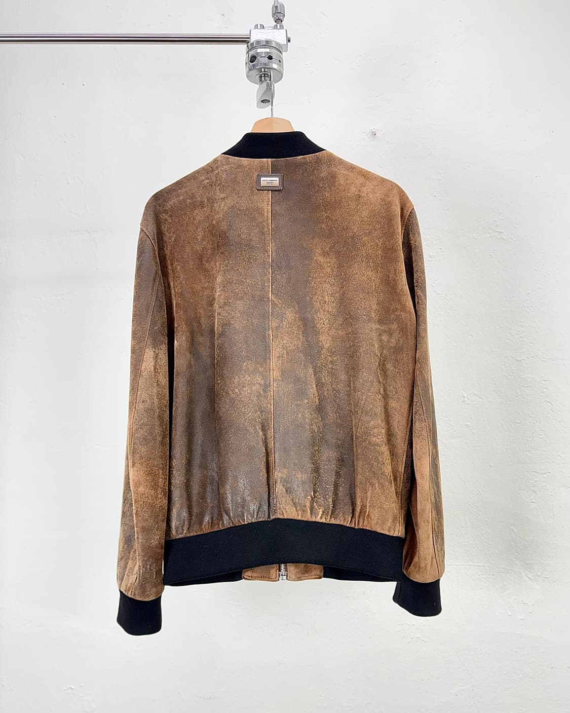 돌체앤가바나 브라운 스웨이드 블루종 플레이트 자켓 상품이미지6