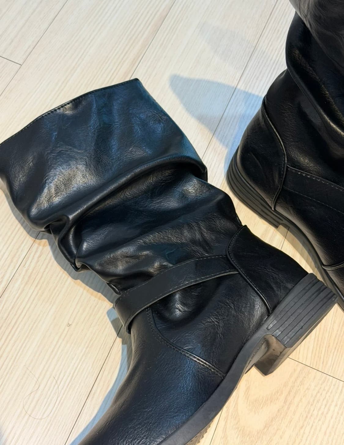 블랙 미들부츠 240 상품이미지4