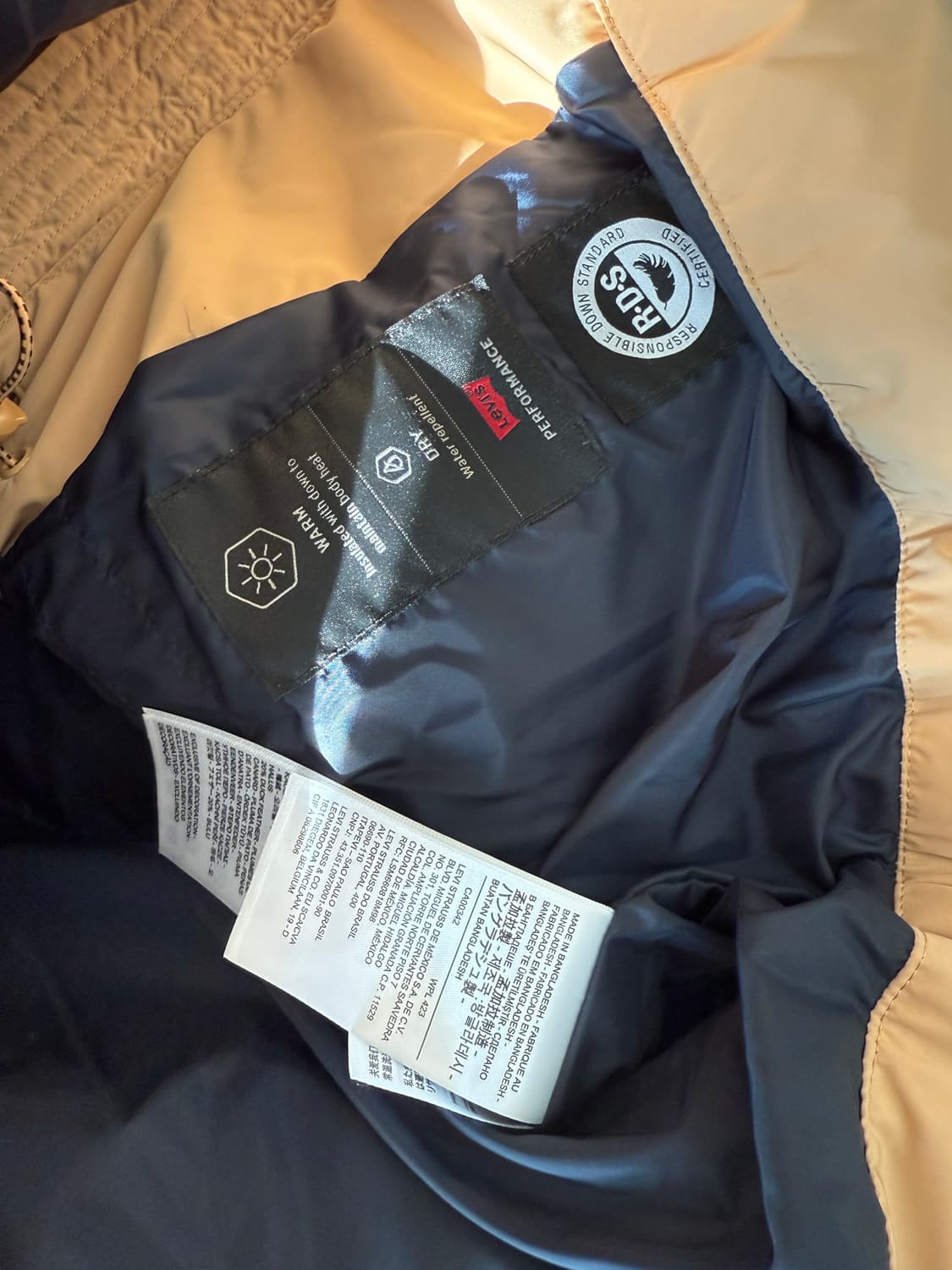 리바이스(Levi's) 덕다운 패딩 상품이미지9