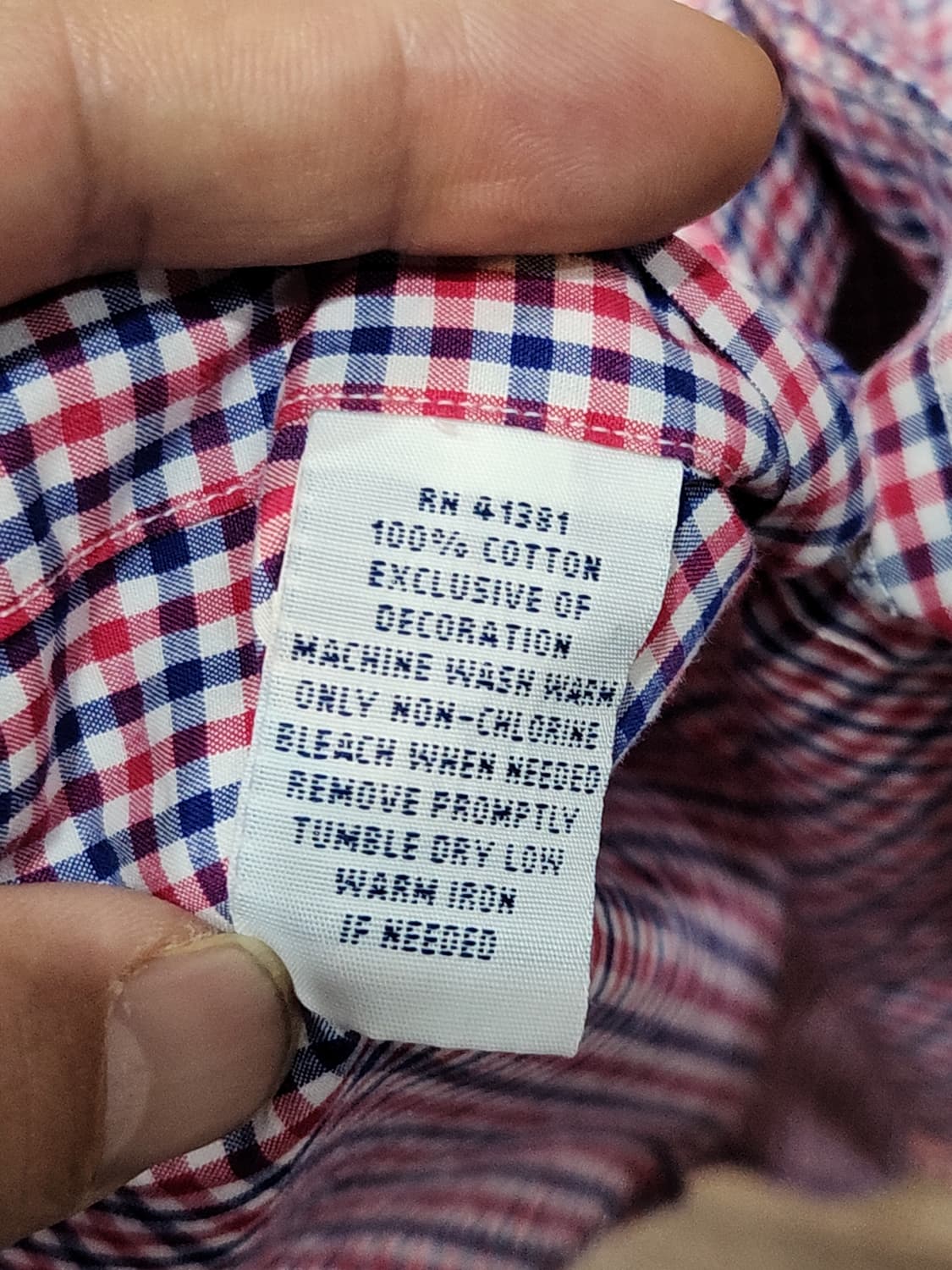 (L) 랄프로렌 폴로 남방 체크 셔츠 로고 캐주얼  상품이미지5
