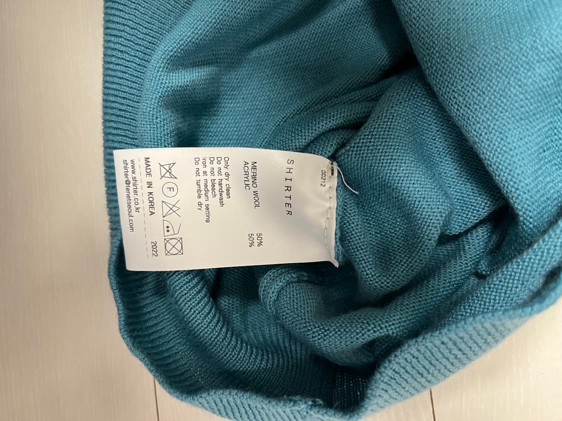 [셔터]라운드 넥 가디건_(블루그린)_ S size 상품이미지9