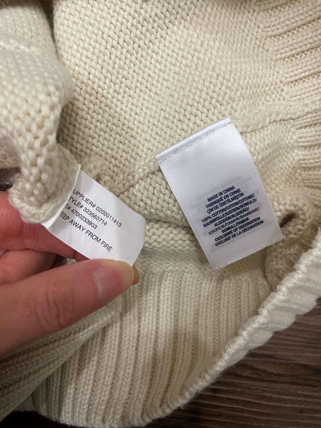 폴로 빅포니 코튼 니트 후드 집업 자켓 상품이미지6