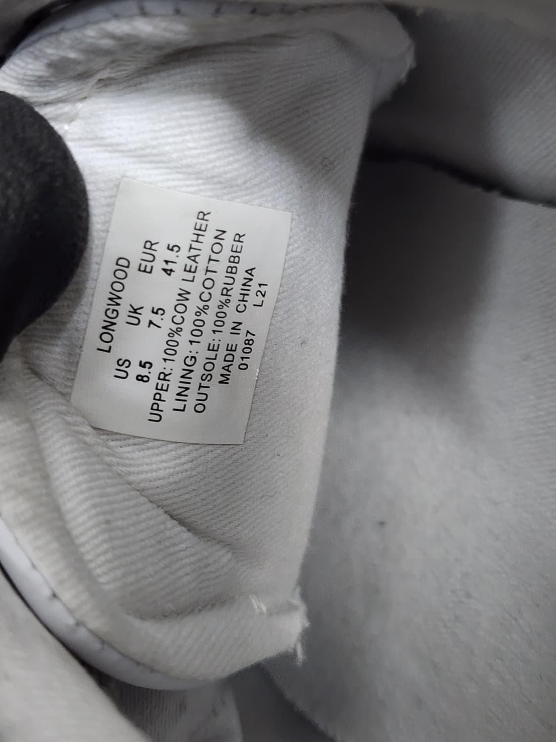 폴로 랄프로렌 소가죽 롱우드 화이트 스니커즈 상품이미지6