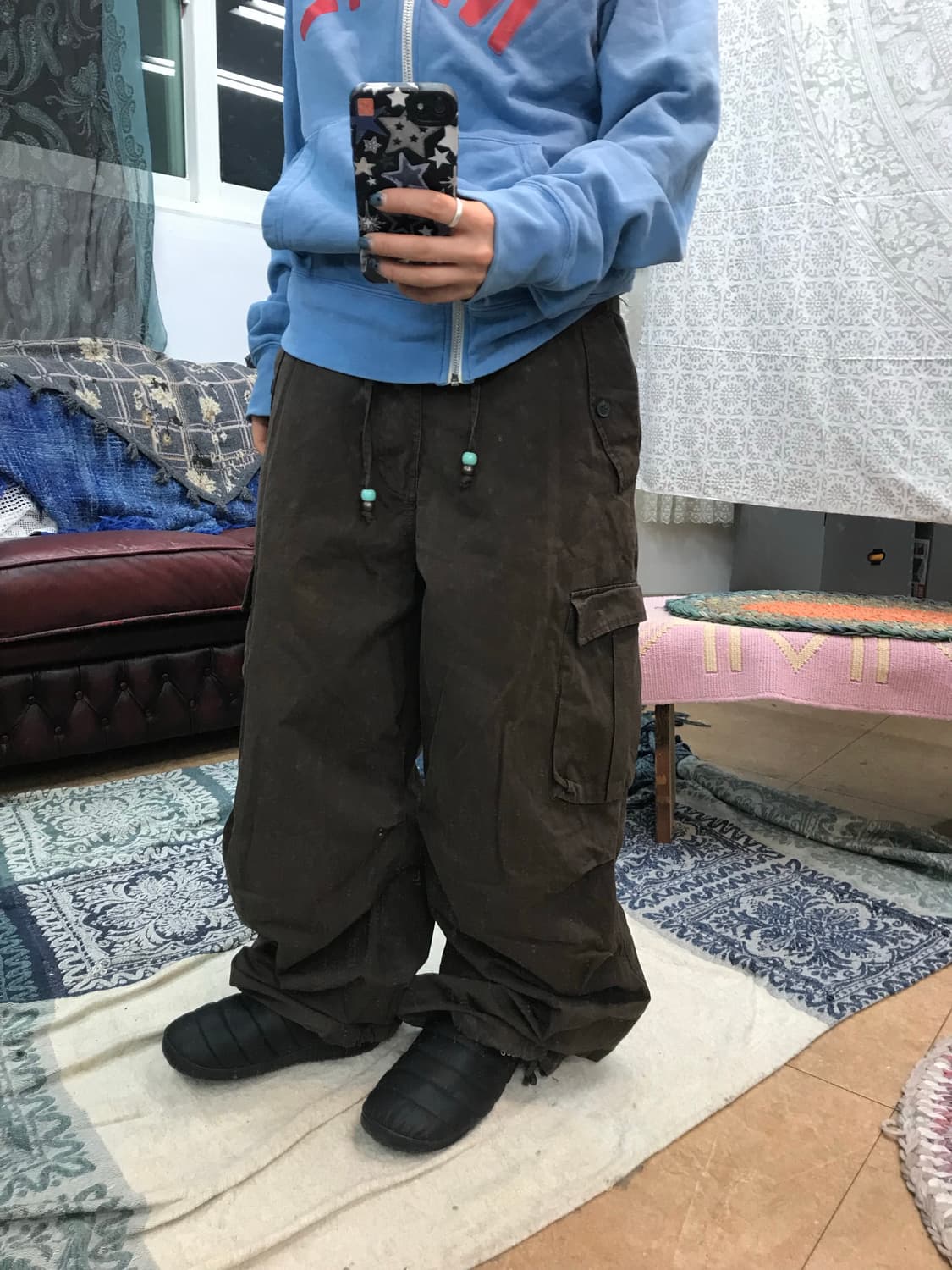 빈티지 포켓 밴딩 카고팬츠  상품이미지1