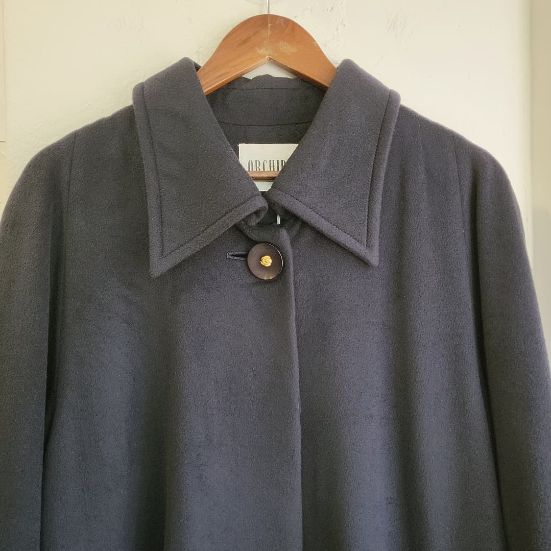 Orchidea 캐시미어100 네이비 코트 상품이미지4