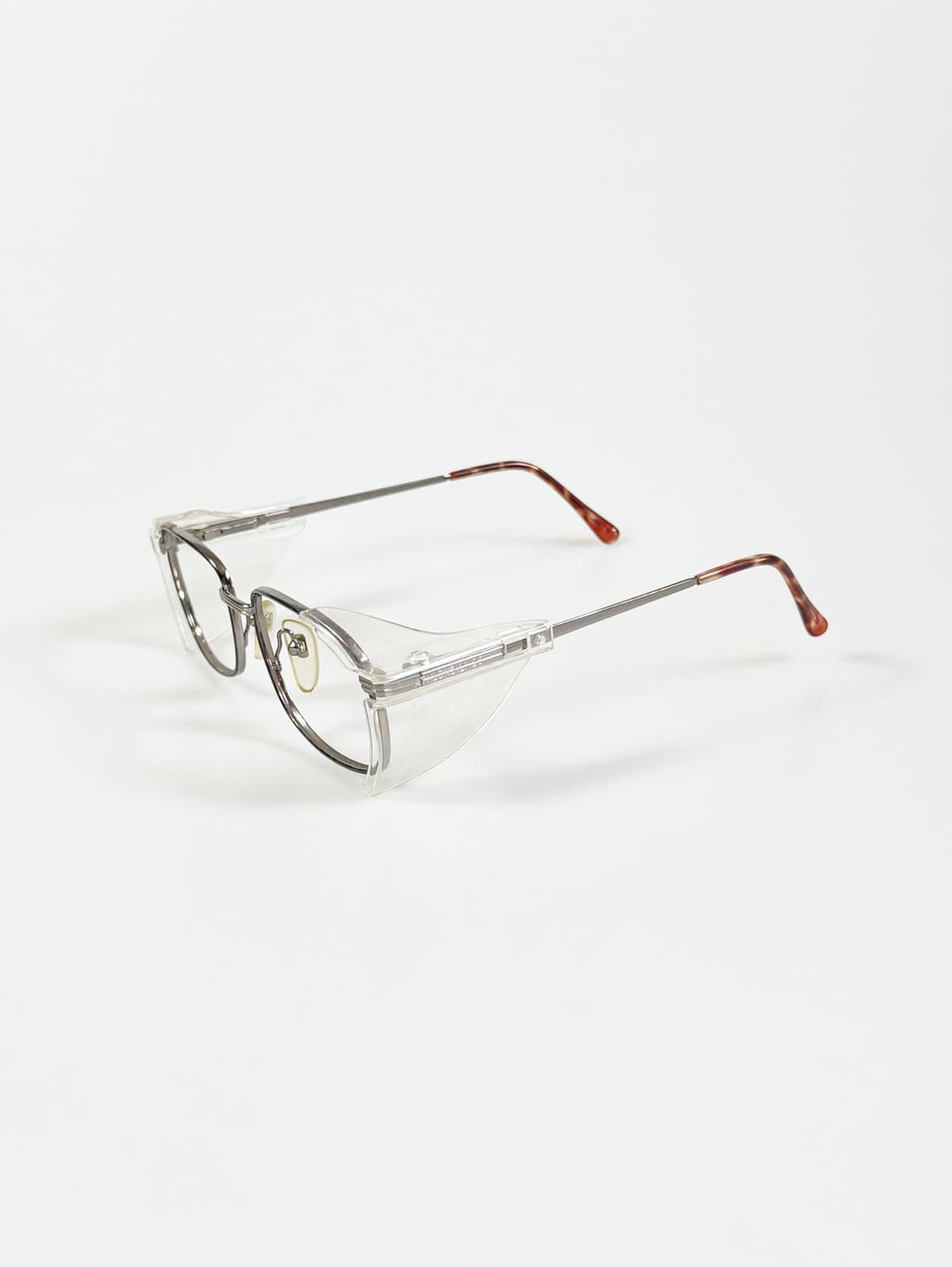 90s 유로피안 건메탈 슬림 스퀘어 쉴드 빈티지 안경 상품이미지3