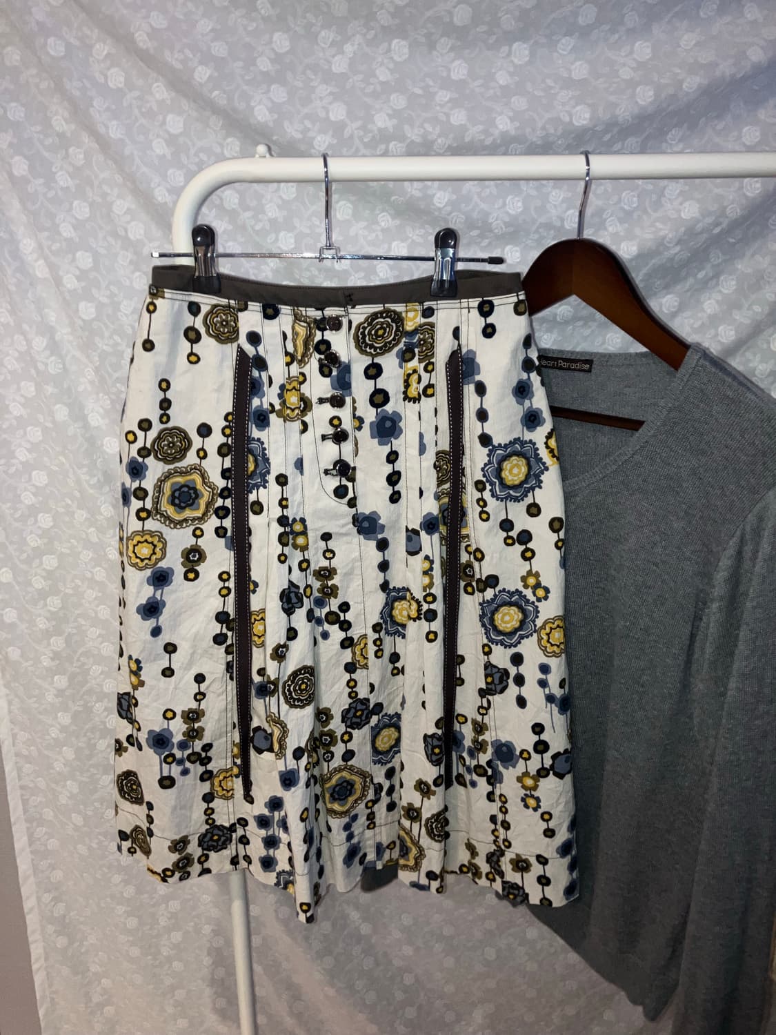 💌 Japanese oriental mid skirt. 상품이미지3