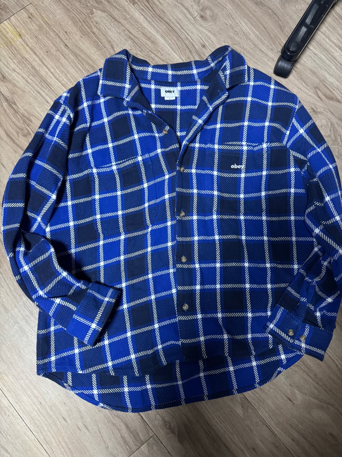 오베이 헤비코튼 체크셔츠 XL 상품이미지1