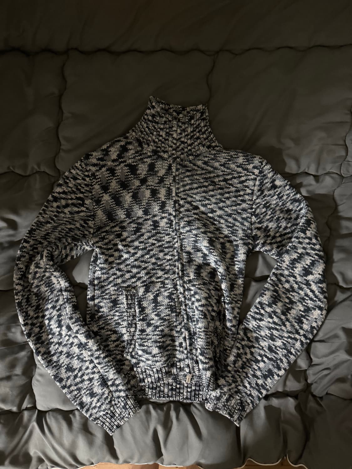 TROPIC GREY KNIT ZIPPER 상품이미지4